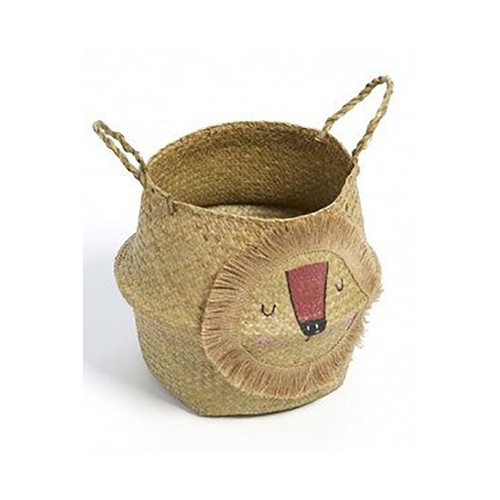 Cesta Yute cabeza de león.
