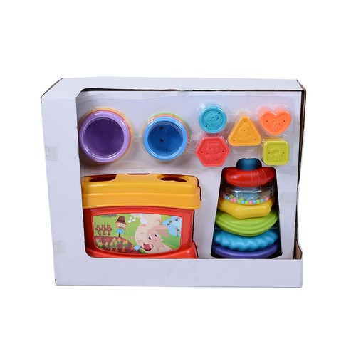 Conjunto de actividades infantil, set de formas, ONE TWO FUN ALCAMPO.