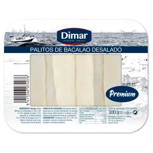 DIMAR Bacalao desalado en palitos premium 300g