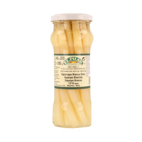EL PILAR Espárragos blancos extra 205 g.