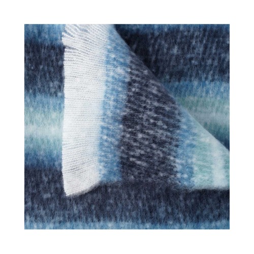 Plaid 125x150 efecto mohair, diseño Brumes Vegetales para sofá. ACTUEL