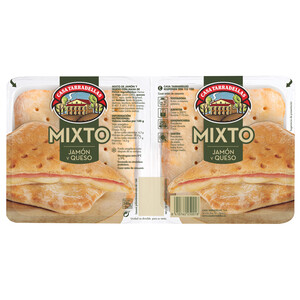 Imagen de CASA TARRADELLAS Sandwich mixto (jamón y queso) 240 g.