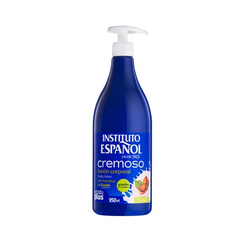 INSTITUTO ESPAÑOL Loción corporal con manteca de karité, bote con dosificador de 950 ml.