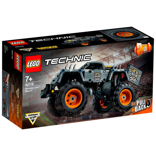 Juego de construcción MOnster Jam Max-D con 230 piezas, LEGO Technic 42119.