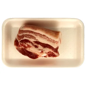 Trozos de panceta fresca