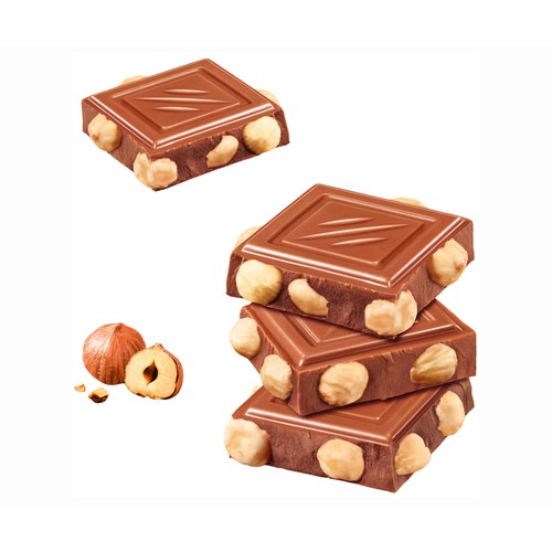 NESTLÉ Chocolate con leche y avellana entera 100 g.