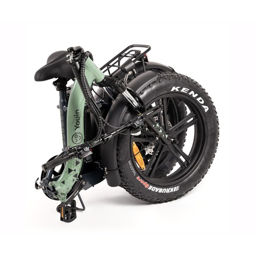 Bicicleta eléctrica plegable  PORTO II YOUIN, 250W, ruedas 20", autonomía 25Km..