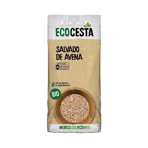 ECOCESTA Salvado de avena de agricultura ecológica 500 g.