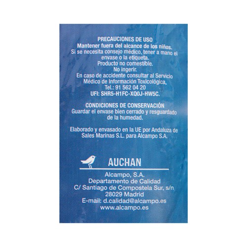 PRODUCTO ALCAMPO Sal para lavavajillas 3 kg.