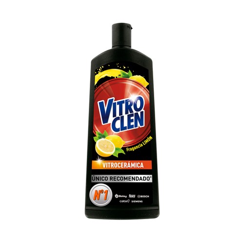 VITROCLEN Limpiador de vitroceramica limón desengrasante VITROCLEN 450 ml.