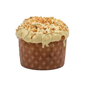 Imagen de Panettone con cobertura de pistacho con crocanti de almendra 450 g. 