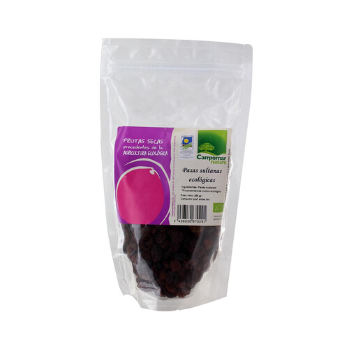 Pasas Sultanas ecológicas CAMPOMAR 250 g.