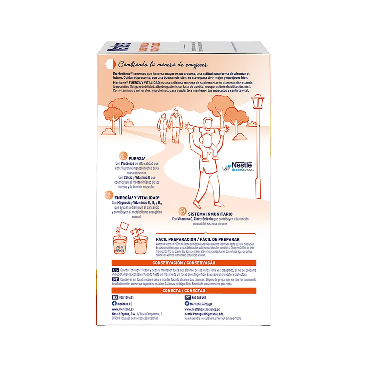 Sobre de complementos nutricionales sabor vainilla 15 uds.
