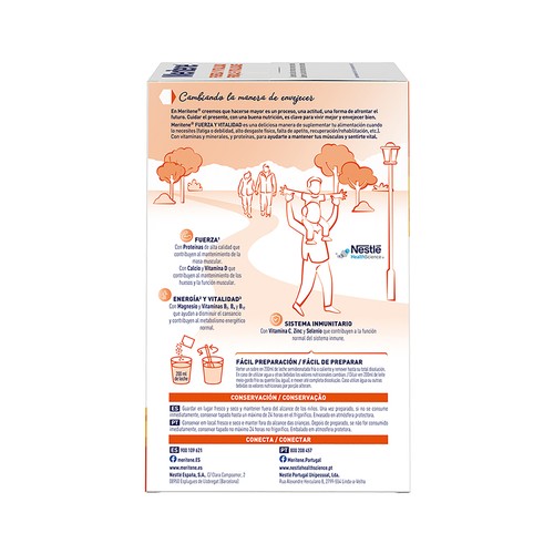 MERITENE Sobre de complementos nutricionales sabor vainilla 15 uds.