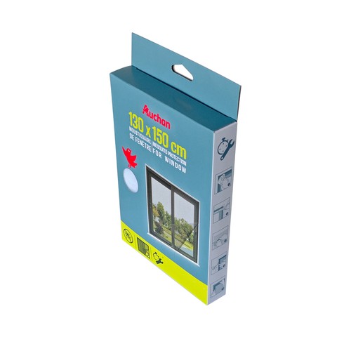 Mosquitera ventana con adhesivo, 130x150cm AUCHAN