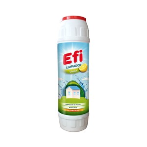 Limpiador en polvo multiusos con cloro activo y aroma a limón 750 g.