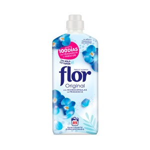 Imagen de FLOR Suavizante concentrado con aroma a flor azul 89 DS 1,6 L.