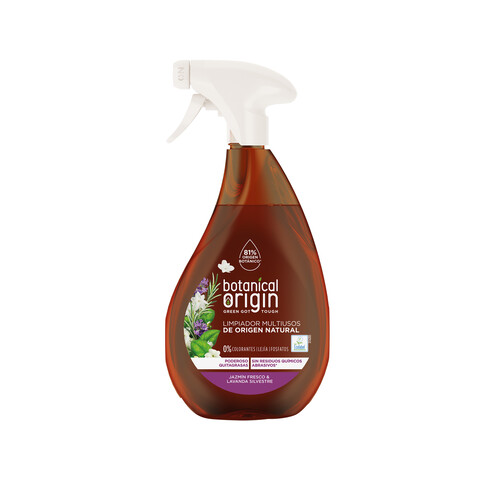 Limpiador multiusos de Jazmín fresco & lavanda silvestre, origen natural BOTANICAL ORIGIN 500 ml.