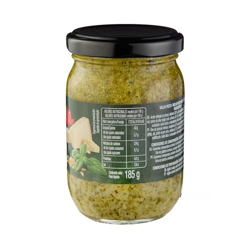 PRODUCTO ALCAMPO Salsa de pesto verde 185 g.