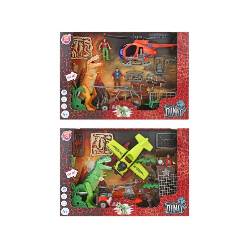 Pack dinosaurio aventura, 10 piezas, ONE TWO FUN.