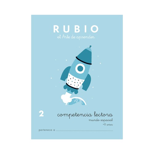 Cuadernillo de actividades lenguaje, Competencia Lectora 2, mundo espacial, 8-9 años RUBIO.
