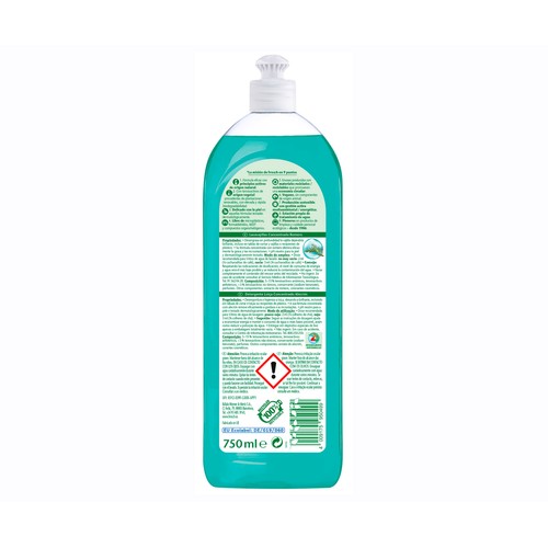 FROSCH Detergente lavavajillas a mano concentrado romero 750 ml.