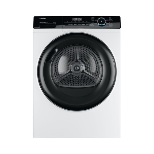 Secadora por condensación HAIER HD90-A3939-IB  capacidad de secado: 9KG,  H: 84,5cm, A: 59,5cm, F: 66,5cm.