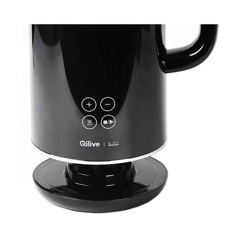 Hervidor de agua digital QILIVE Q.5377, 1.7L, 2200W, base 360°, pantalla led.
