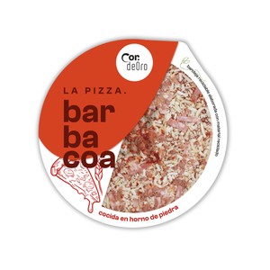 Imagen de DEORO Pizza fresca barbacoa cocida en horno de piedra DEORO 400 g.