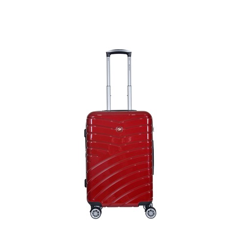 Maleta mediana rígida de color rojo de 65 cm y 8 ruedas ABS, AIRPORT ALCAMPO.