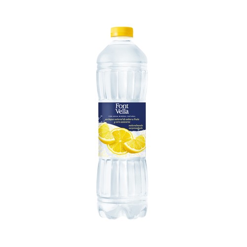 FONT VELLA Agua mineral con un toque de sabor a limón botella 1,15 l.