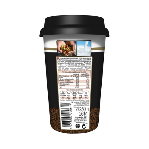 KALISE Bebida de café con toque de leche y crema KALISE Macchiato 250 ml.