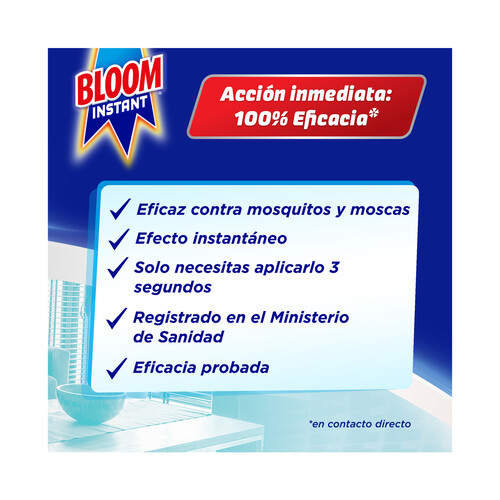 BLOOM Insecticida aerosol moscas y mosquitos Instant BLOOM 600 ml.
