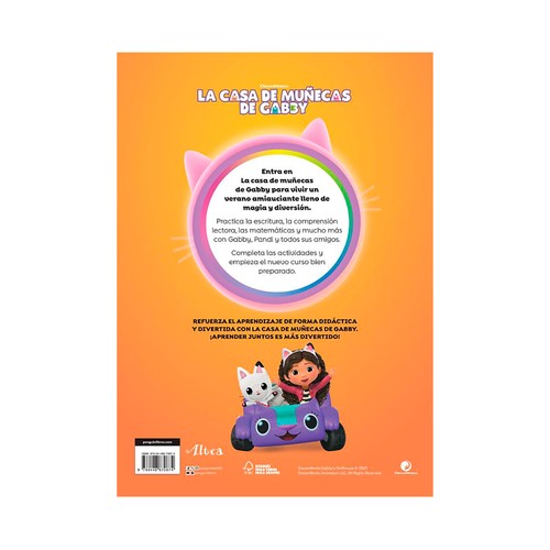 La casa de muñecas de Gabby. Cuaderno de vacaciones (5 años), cuaderno de actividades. ALTEA