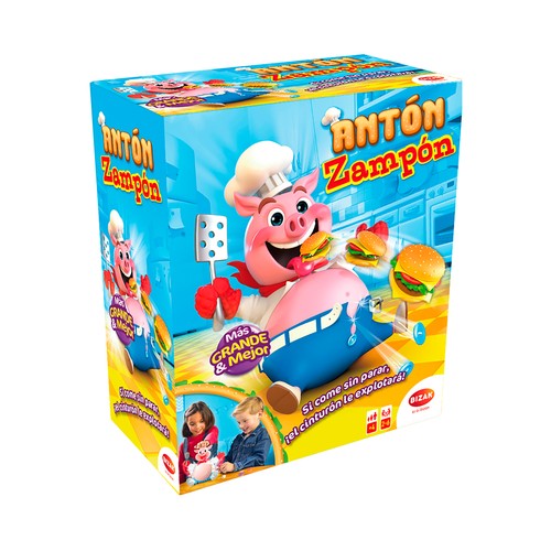 Antón Zampón Juego de mesa infantil, de 2 a 6 Jugadores +4 Años BIZAK