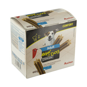 PRODUCTO ALCAMPO Snacks dental para perros adultos talla pequeña AUCHAN EXPERT DENTAL CARE 28 uds. 440 g.