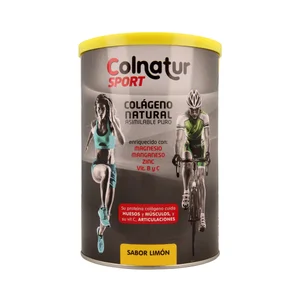 COLNATUR Colágeno natural asimilable puro, con sabor limón y presentación en polvo COLNATUR Sport 345 gr.