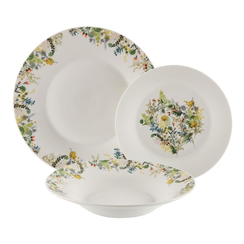 Vajilla porcelana 18 piezas mesegliss. VERSA