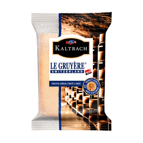 KALTBACH Queso gruyere con Denominación de Origen Protegida (DOP) suizo 150 g.