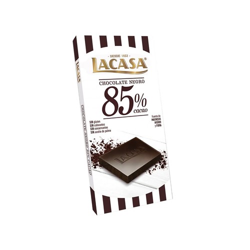 LACASA Chocolate negro 85 % cacao 100 g.