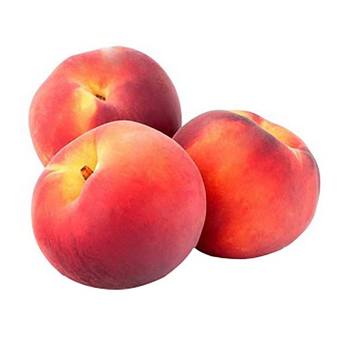 Melocotones rojos calidad extra, bandeja 600 g.