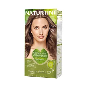 NATURTINT Coloración permanente en gel y sin amoníaco, tono 7.7 marrón teide NATURTIN.