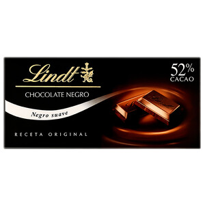 LINDT Chocolate negro 52% LINDT 125 g.