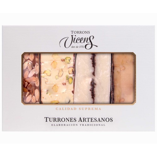 VICENS Turrón duro almendra chocolate 320 g.