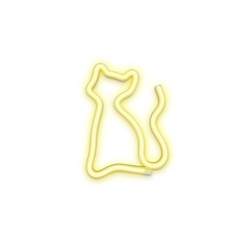 Luz led de Neon GATO Blanco. FOREVER.