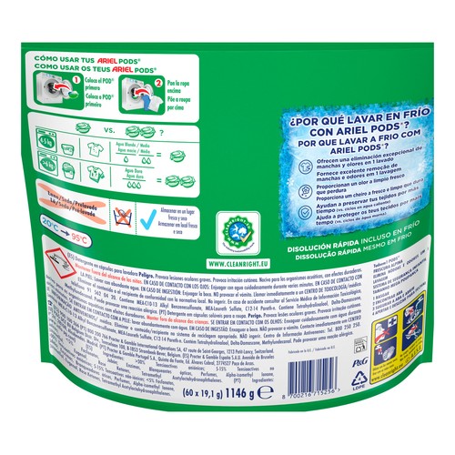ARIEL Detergente en capsulas Alpes 60 DS