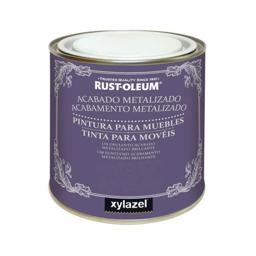 Pintura Para Muebles Chalky Metalizada plata 125 Ml. XYLAZEL.