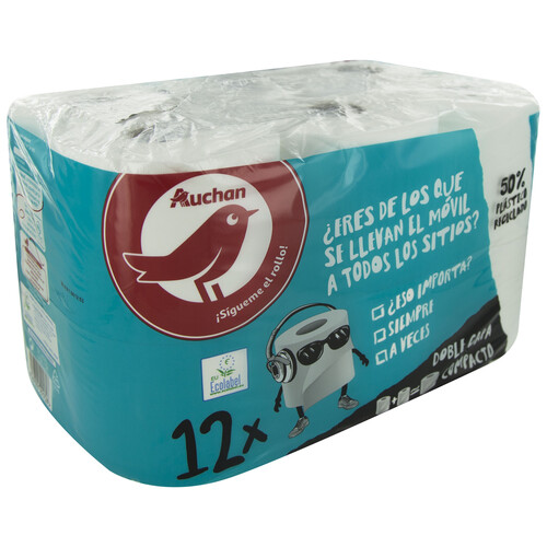 PRODUCTO ALCAMPO Papel higiénico compacto de doble capa PRODUCTO ALCAMPO,12 uds.