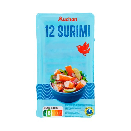Palitos de surimi PRODUCTO ALCAMPO 12uds 200g.