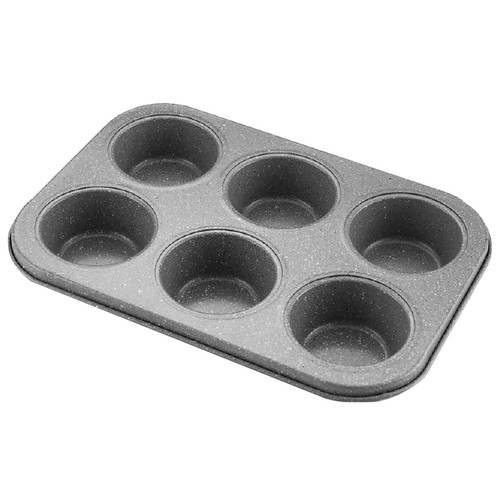 Bandeja molde de metal para 6 magdalenas, ACTUEL.